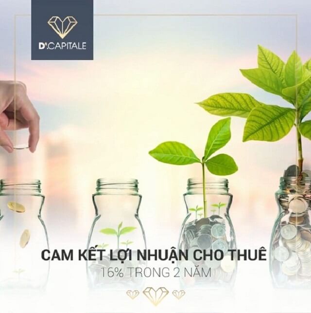 Từ 25/12/2017, khách hàng mua căn hộ SOHO tại tòa C2 - D’.Capitale sẽ được Chủ đầu tư nhận lại để cho thuê với cam kết sinh lời lên đến 16% trong 2 năm.